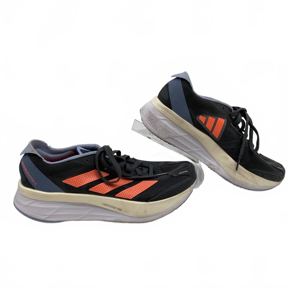 Adidas Gray Orange Adizero Boston 11 Shoes | Women’s US 8